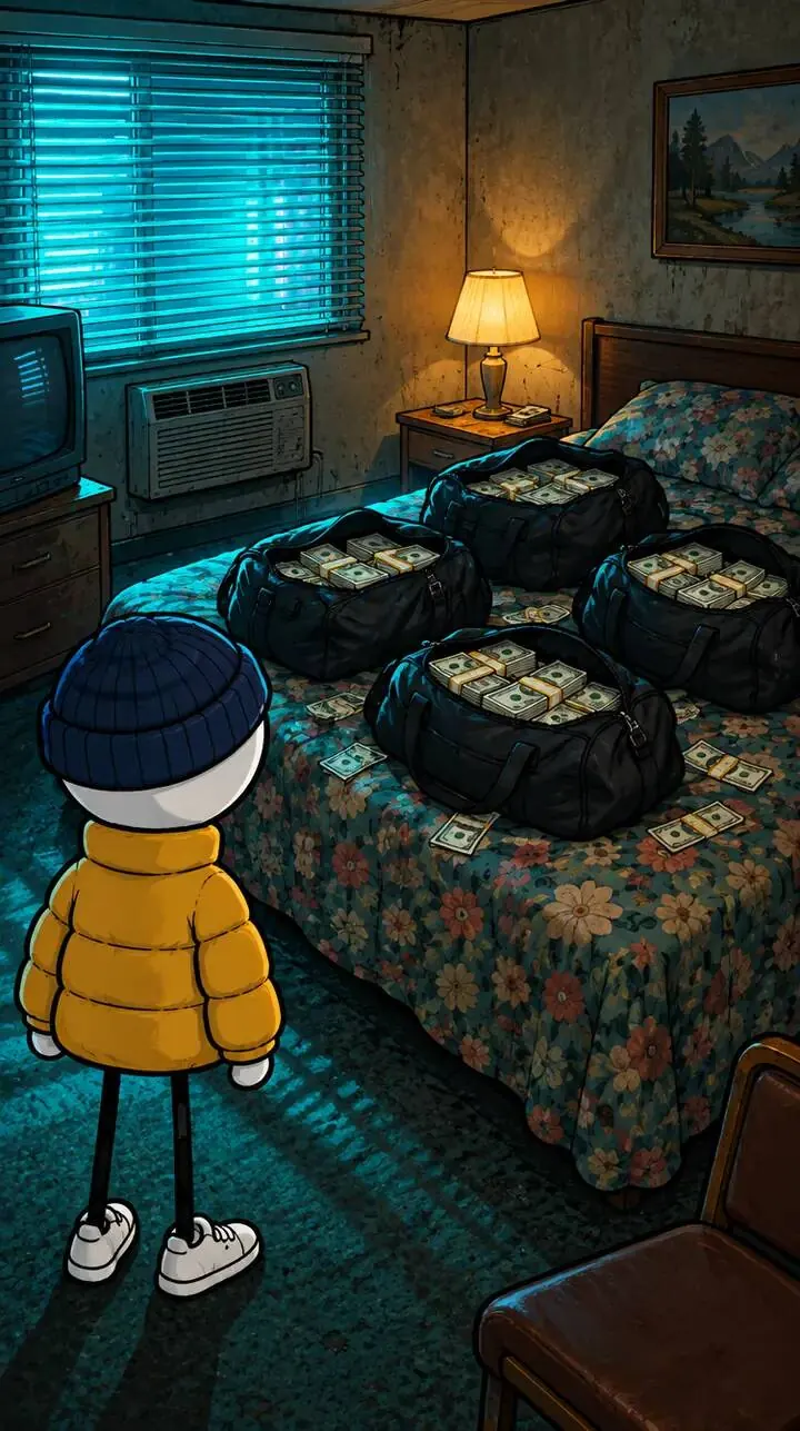 Les sacs de billets de la chambre 17